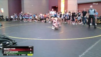 56 lbs Round 3 (4 Team) - Wyatt Baysinger, MO Outlaws Black vs Beckett Todd, Operators