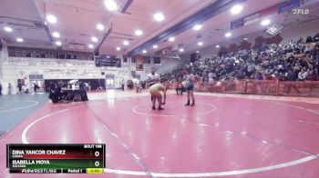 135 lbs Champ. Round 2 - Dina Yancor Chavez, Loara vs Isabella Moya, Sultana