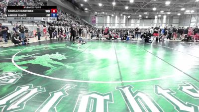 120 lbs Cons. Round 1 - Kamilah Martinez, Washington vs Amber Glass, Asylum Wrestling Club