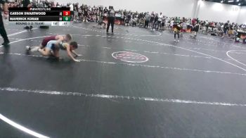 68 lbs Round 3 (3 Team) - Carson Swartwood, Alpha Elite vs Maverick Koran, Level Up Wrestling