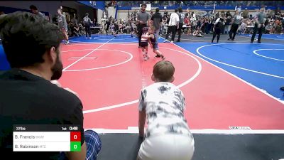 37 lbs Rr Rnd 5 - Bradley Francis, Skiatook Youth Wrestling vs Beckham Robinson, Miami Takedown Club