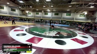 140 lbs Round 2 - Maverick Mellegard, Lennox Youth Wrestling vs Lucien Albrecht, Killdeer Cowboys