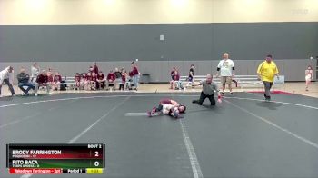 56 lbs Round 1 (6 Team) - Brody Farrington, Poquoson vs Rito Baca, Terps Xpress