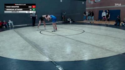 157 lbs Round 5 - Evan Serafine, Fighting Squirrels Wrestling Club vs Brendan Attinger, Idaho