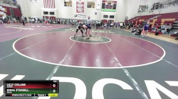 132 lbs Champ. Round 3 - Emma Stansell, Kuna vs Lilly Collins, Baker