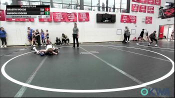 61 lbs Quarterfinal - Brastin Woods, Tecumseh Youth Wrestling vs Hudson Rooker, Standfast