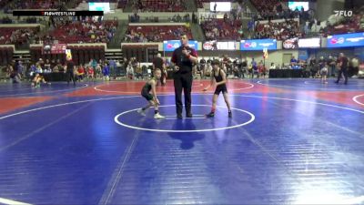 58 lbs Cons. Round 3 - Grayson Moser, Colstrip Wrestling Club vs Blake Hirschi, Laurel Matburners