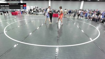 215 lbs Riley Hicks, Oklahoma Red vs Layne O'Neil, Team Michigan - Blue