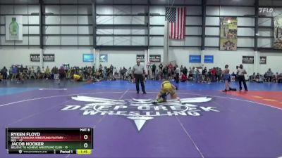 100 lbs Round 2 (4 Team) - RYKEN FLOYD, NORTH CAROLINA WRESTLING FACTORY - RED vs Jacob Hooker, BELIEVE TO ACHIEVE WRESTLING CLUB