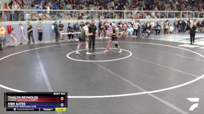 138 lbs Round 1 - Iver Gates, Marathon Wrestling Club vs Thailyn Reynolds, Pioneer Grappling Academy