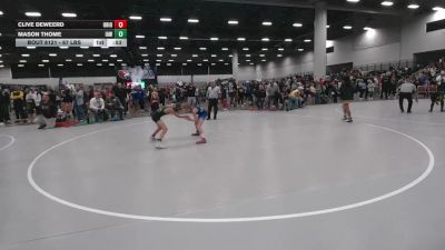 67 lbs Cons. Sub-rd Of 16 - Clive DeWeerd, Ohio vs Mason Thome, Immortal Athletics WC