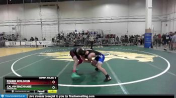 120 lbs Champ. Round 2 - Fisher Walgren, Centennial vs Calvin Backhaus, Timberline