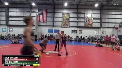 138 lbs Round 2 (4 Team) - Ammon Scott, DARKHORSE WRESTLING CLUB - GOLD vs Jack Baggett, NORTH CAROLINA WRESTLING FACTORY - BLUE