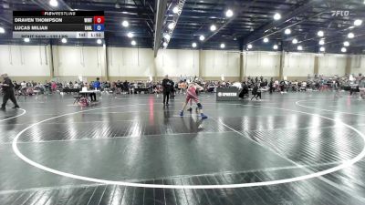 132 lbs Consi Of 8 #2 - Draven Thompson, Winter Haven Wrestling Club vs Lucas Milian, Eagle Wrestling Club-Duals