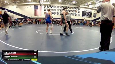 150 lbs Semifinal - Aidan Jones, Revere vs Drake Brasiel, Aurora