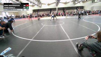 110-I lbs Consi Of 16 #1 - Samaj Weatherspoon, Linden Street Wrestling Club vs Jaiven Zorrilla, Mwa