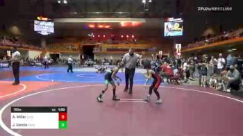 78 lbs Quarterfinal - Abel Miller, Parachute Cardinals vs James Garcia, Panhandle Wrestling Academy