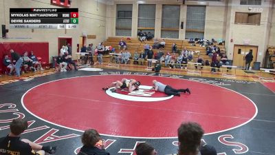 150 lbs Day 1 (round 4) - Mykolas Matyjakowski, West Seneca W/E vs Devre Sanders, Attica-Batavia