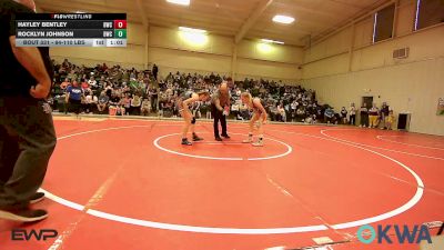 94-110 lbs Rr Rnd 2 - Hayley Bentley, Brushy Wrestling Club vs Rocklyn Johnson, Brushy Wrestling Club