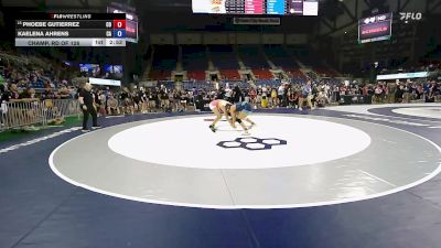 120 lbs Champ. Rd Of 128 - Phoebe Gutierrez, CO vs Kaelena Ahrens, CA