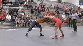 174 lbs Rr Rnd 1 - Matty Singleton, NC State vs Kyle Grey, Morgan State