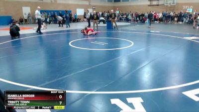 105lbs Cons. Round 4 - Isabella Berger, Granger (Girls) vs Trinity Town, Moses Lake (Girls)