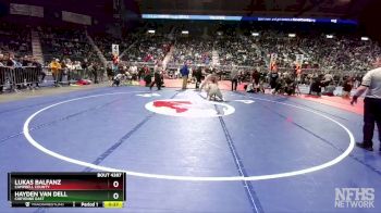 4A-215 lbs 5th Place Match - Lukas Balfanz, Campbell County vs Hayden Van Dell, Cheyenne East
