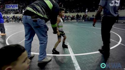 52 lbs Consi Of 16 #2 - Bryker Smith, Salina Wrestling Club vs Paxton Blood, Watonga Blaine County Grapplers