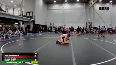 165 lbs Round 7 (8 Team) - Elijah Elser, Division-1 TC vs Jordan Brown, BC Predators