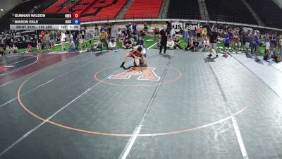 132 lbs Cons. Sub-semis - Gunnar Wilson, Oregon vs Mason Ekle, Alaska