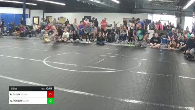 55 lbs Quarterfinal - Alexander Hook, Hillbilly Hammers vs Axel Wright, Barnesville