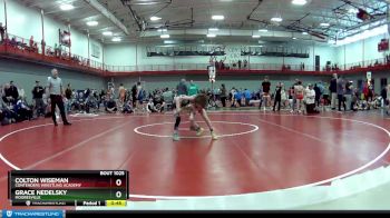 65 lbs Quarterfinal - Grace Nedelsky, Mooresville vs Colton Wiseman, Contenders Wrestling Academy