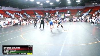 130 lbs Cons. Semi - Cameron Chinavare, Dundee Wrestling vs Jaiden Sarabia, Whitmer