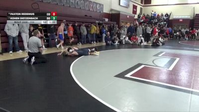 113 lbs Quarterfinal - Kohen Dietzenbach, Burlington Notre Dame vs Paxton Redenius, Clarion-Goldfield-Dows
