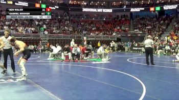 2A-150 lbs Semifinal - Gabriel Brisker, Wilton vs Ben Walsh, Sergeant Bluff-Luton