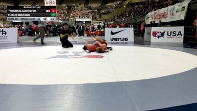 Novice Boys - 86 lbs Champ. Round 1 - Michael Gavrilyuk, Sacramento Wrestling Bears vs Eliahs Toscano