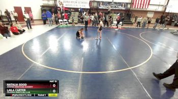 110 lbs Cons. Round 3 - Natalia Good, Aviator Wrestling Academy vs Laila Carter, Cougars Wrestling Club