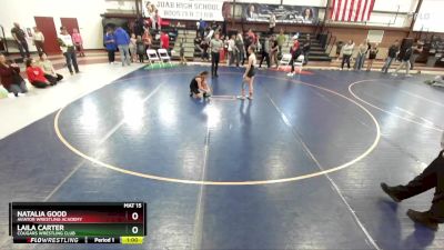 110 lbs Cons. Round 3 - Natalia Good, Aviator Wrestling Academy vs Laila Carter, Cougars Wrestling Club