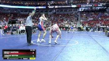 2A-190 lbs Quarterfinal - Thomas Sexton, Decorah vs Brody Sampson, Ballard