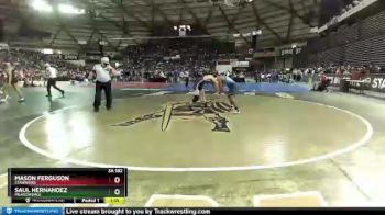 3A 182 lbs Quarterfinal - Saul Hernandez, Meadowdale vs Mason Ferguson, Stanwood