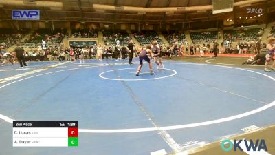 112 lbs 2nd Place - Charles Lucas, Vian Wrestling Club vs Aiden Bayer, Broken Arrow Wrestling Club