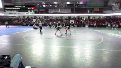 150 lbs Quarterfinal - Ian Zawadzki, Eagle vs Andrae Ramirez, Meridian