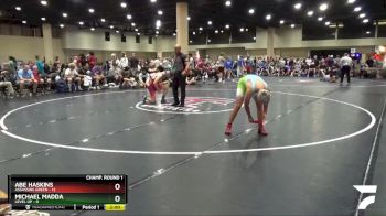 120 lbs Round 1 (32 Team) - Abe Haskins, Assassins Green vs Michael Madda, Level Up