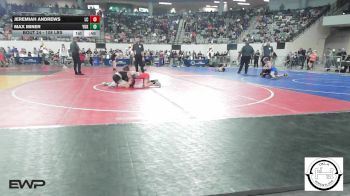 108 lbs Consi Of 32 #2 - Jeremiah Andrews, Lincoln Christian vs Max Miner, Yukon