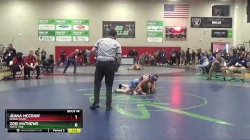 150 lbs Champ. Round 1 - Zoei Mathews, White Pine vs Jeana McCraw, Desert Oasis