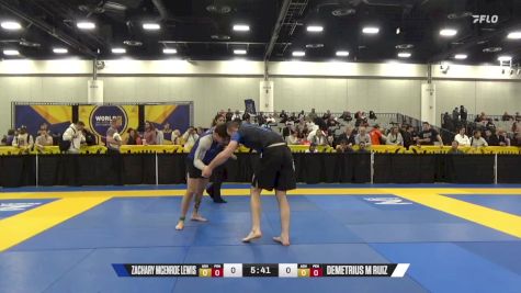 Zachary McEnroe Lewis vs Demetrius M Ruiz 2024 World IBJJF Jiu-Jitsu No-Gi Championship