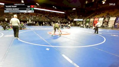 165 Class 4 lbs Quarterfinal - Blake Tharp, Troy Buchanan vs Merrik Murray, Staley