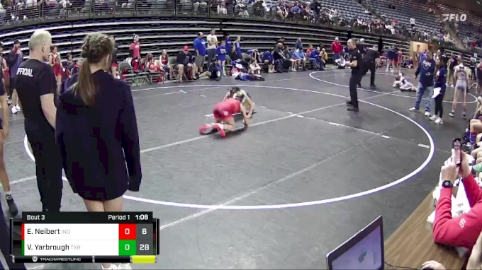 95 lbs Quarterfinals (8 Team) - Ella Neibert, Team Indiana vs Vivienne ...