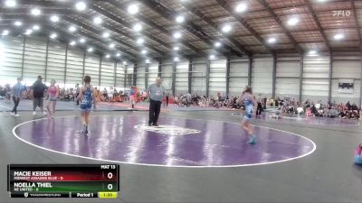 100 lbs Semis & 1st Wrestleback (8 Team) - Julia Lugabihl, Midwest Assasins Blue vs Haily Malloy, The Fort Lady Hammers