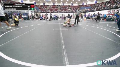 49 lbs Consolation - Brayden Letterman, Norman Grappling Club vs Janson Jones, Standfast